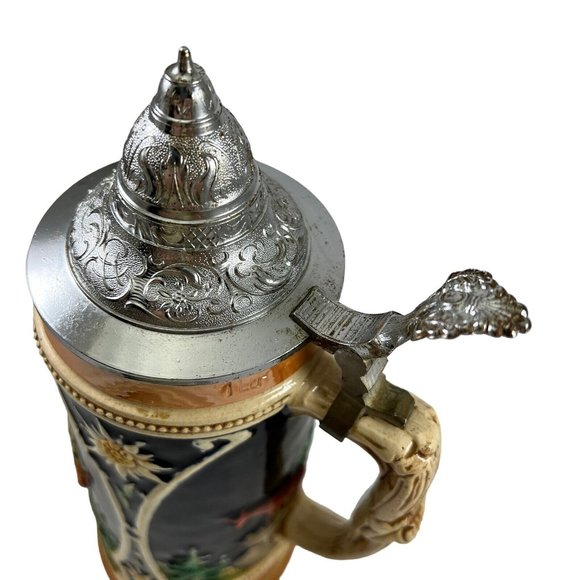 Thewalt DBGM Western Germany Beer Stein Stoneware Relief Mug - Picture 3 of 12